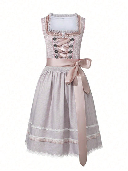 Sets für das Oktoberfest in traditionellem Stil mit Dirndl