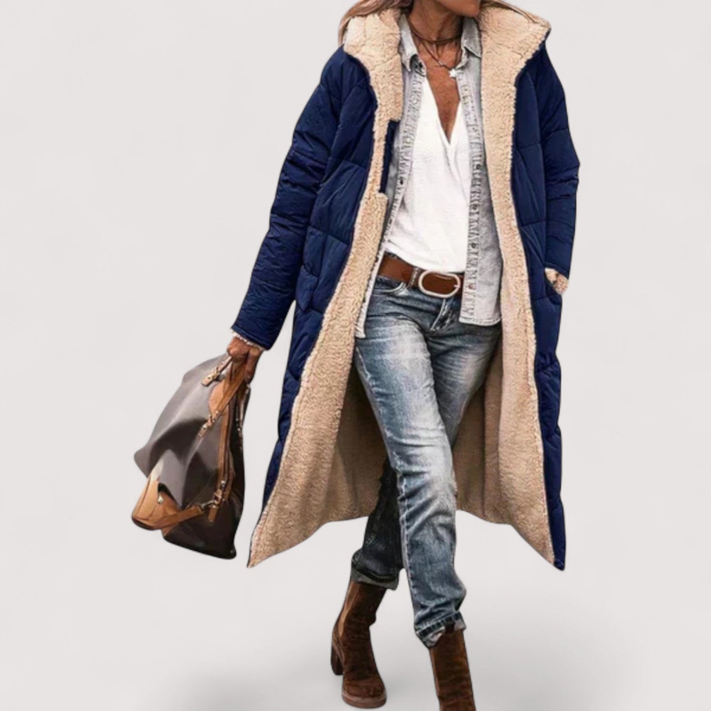 Vera | Kora - Kuscheliger Fell-Futter Mantel