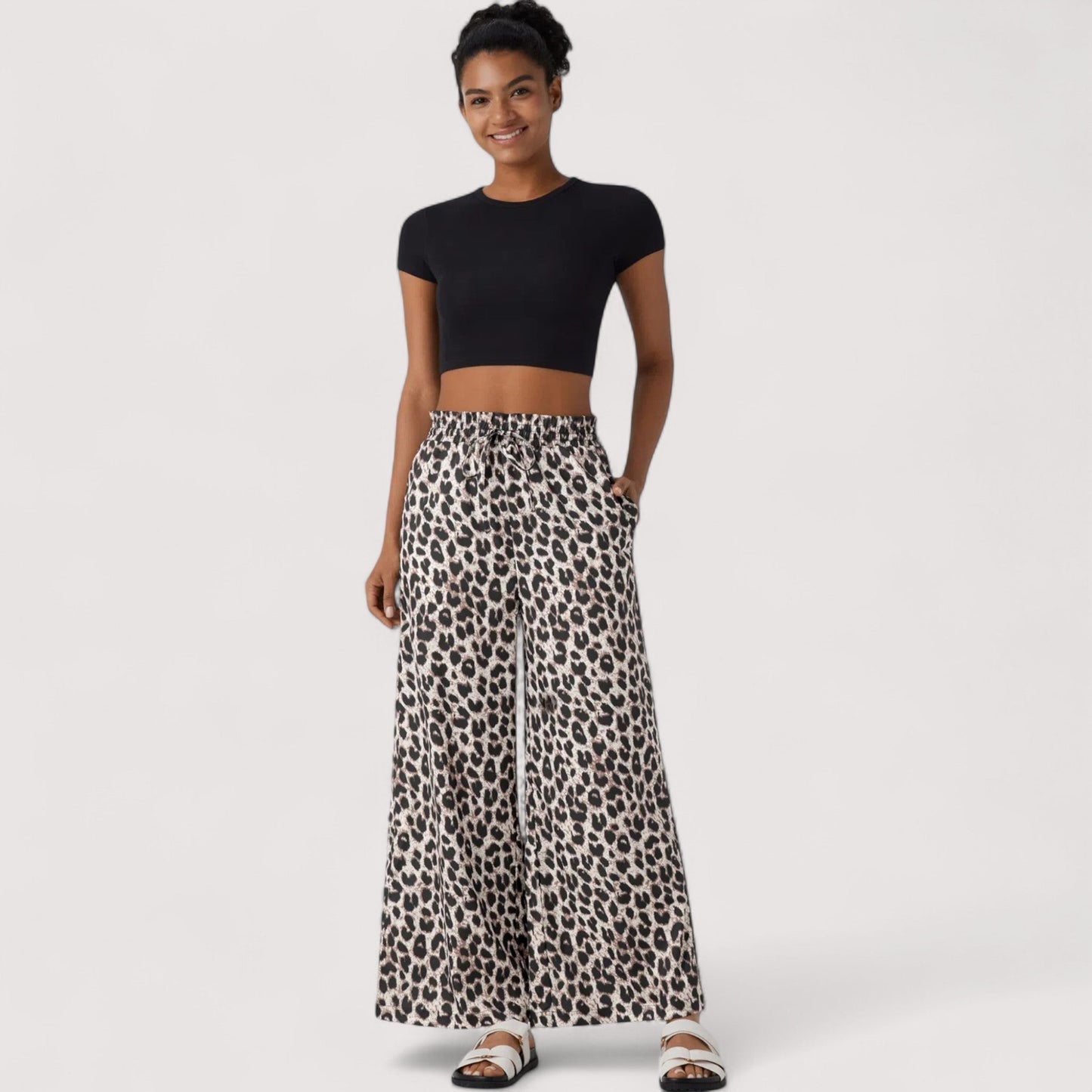 Vera | Frida - Tie-Dye Hose mit weitem Bein