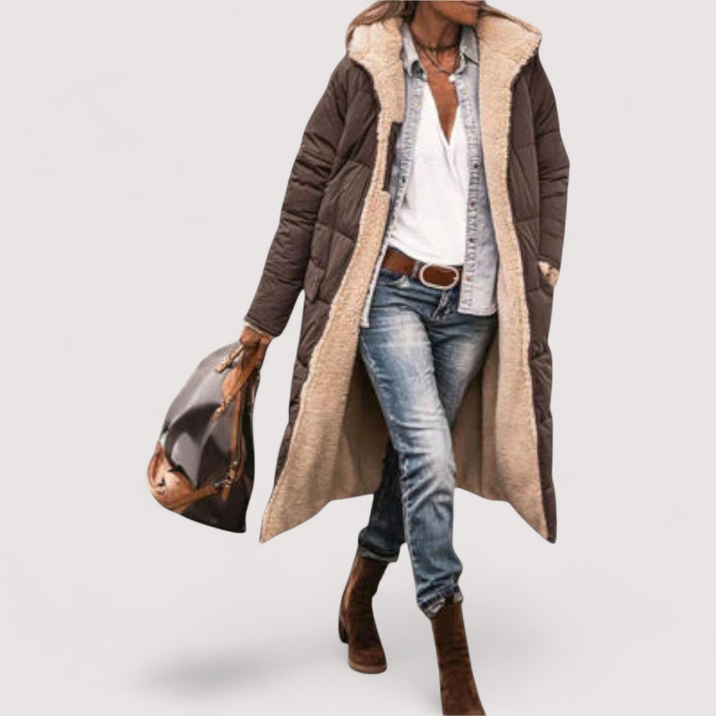 Vera | Kora - Kuscheliger Fell-Futter Mantel