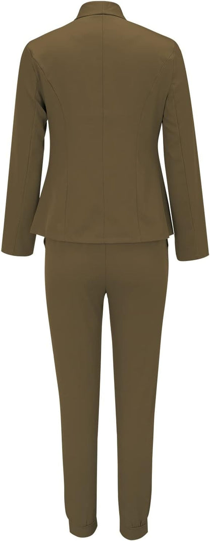 Sets Damen Blazer Hose Kombination für Büro und Freizeit