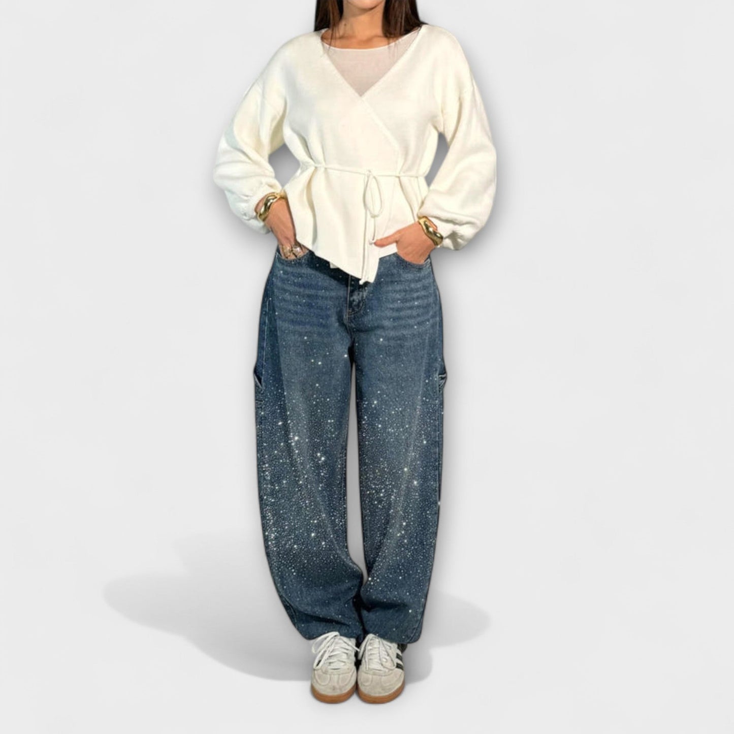 Vera | Fable - Shine Denim Jeans im Balloon Carpenter Stil