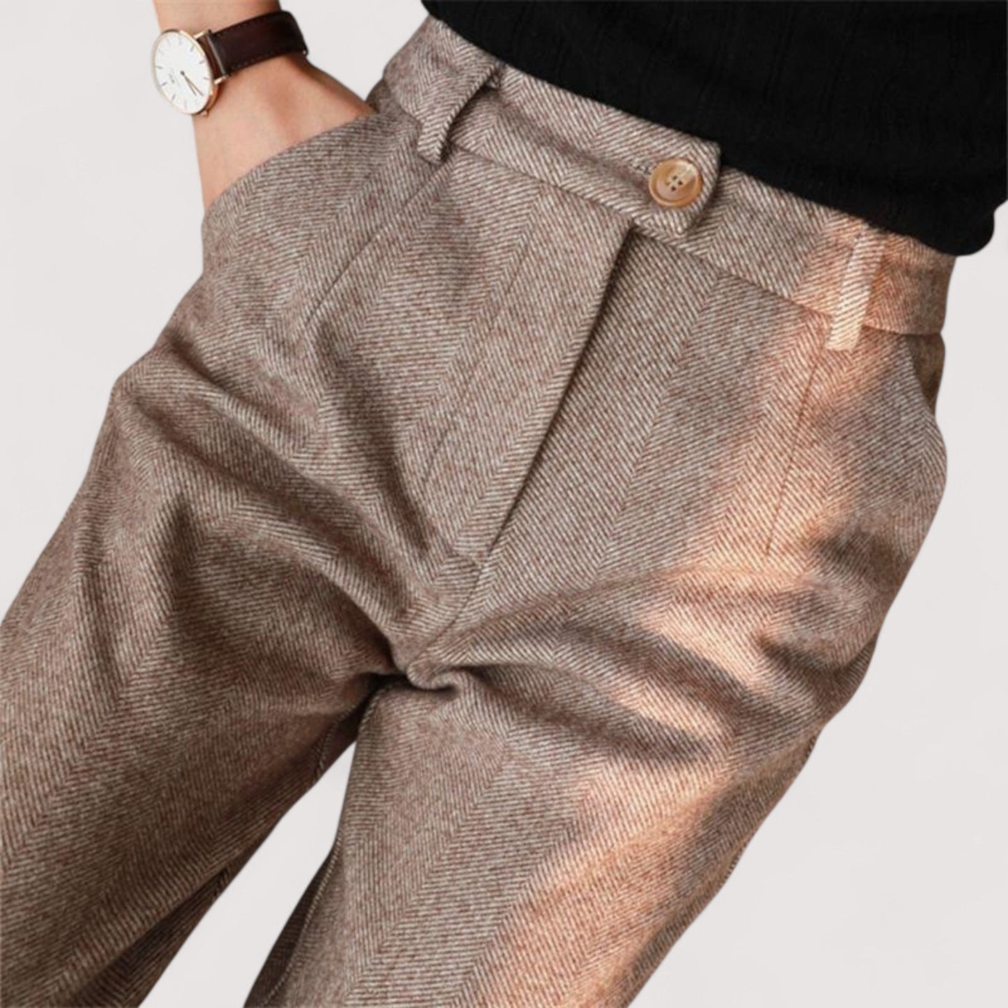 Vera | Helga - Hoch taillierte Slim-Hosen