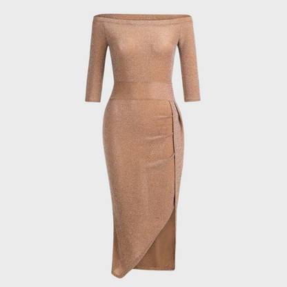Kleid aus luxuriösen Materialien für elegante Anlässe