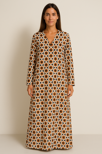 Elegantes Sommerkleid aus Baumwolle für stilvolle Frauen