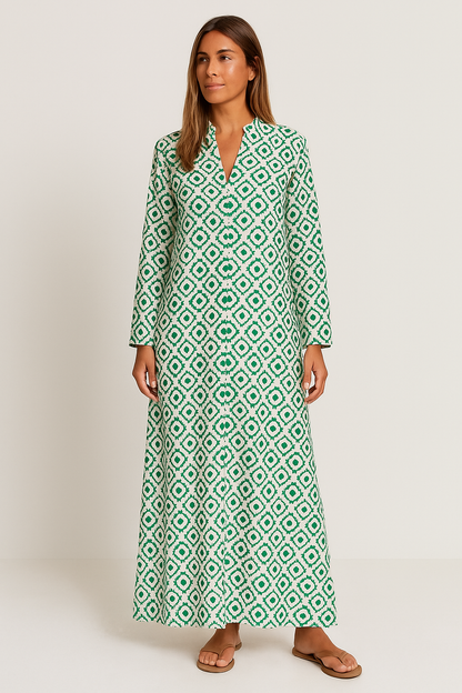 Elegantes Sommerkleid aus Baumwolle für stilvolle Frauen