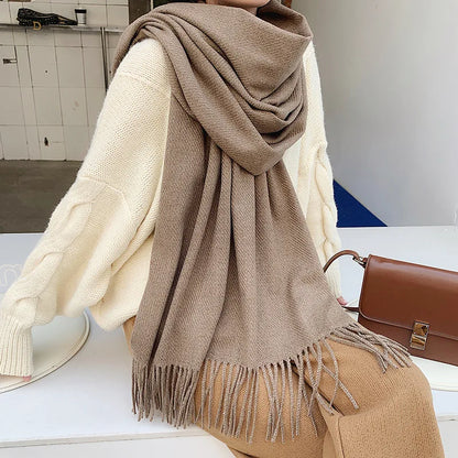 Luxuriöser Baumwolle Schal Frauen - Warm & Elegant für Winter