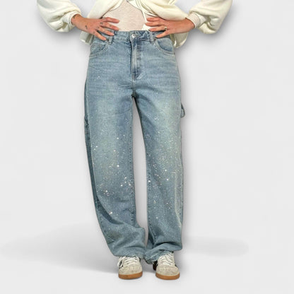 Vera | Fable - Shine Denim Jeans im Balloon Carpenter Stil