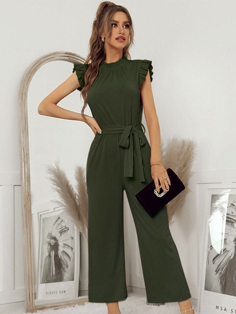 Warmer Frauen Jumpsuit mit ergonomischem Gürtel für Winter