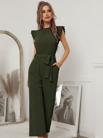Warmer Frauen Jumpsuit mit ergonomischem Gürtel für Winter