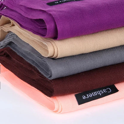 Schal für Frauen, dick, koreanischer Stil, großes rotes Logo, warm und vielseitig, ideal für Winter