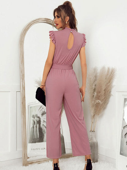Warmer Frauen Jumpsuit mit ergonomischem Gürtel für Winter