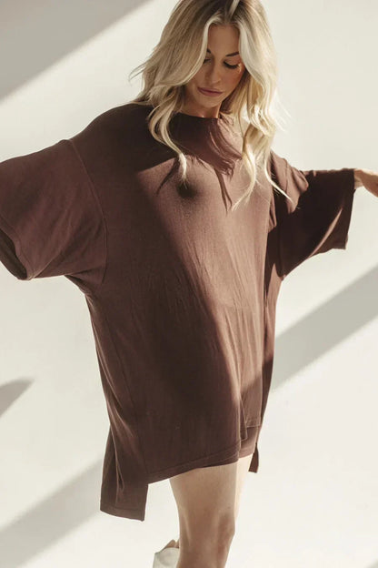 Hemd Tunika für Damen in Beige bequem und flexibel tragbar