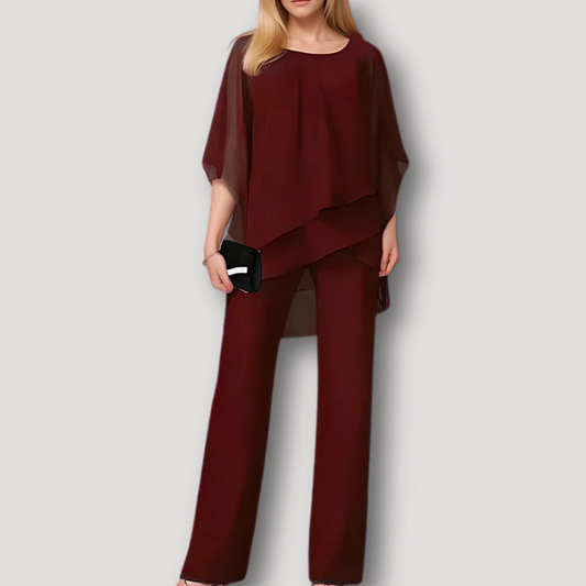 Sets für besondere Anlässe mit eleganter Chiffon-Hose