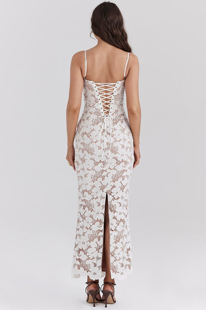 Elegantes Blumen-Kleid Weiß: Perfekt für Frühling & Sommer
