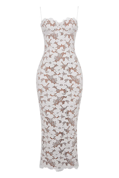 Elegantes Blumen-Kleid Weiß: Perfekt für Frühling & Sommer
