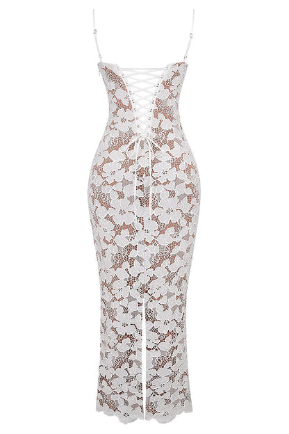 Elegantes Blumen-Kleid Weiß: Perfekt für Frühling & Sommer