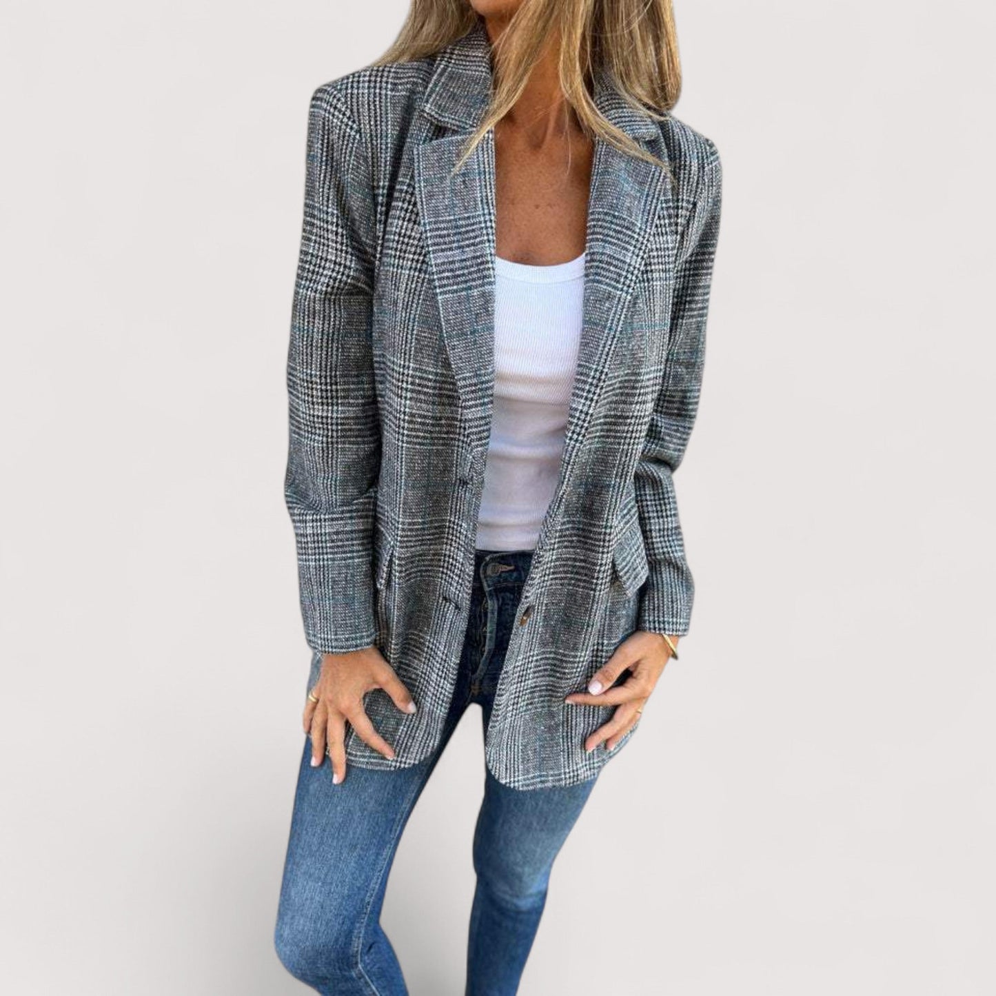 Vera | Tiziana - Lässiger kariert Blazer