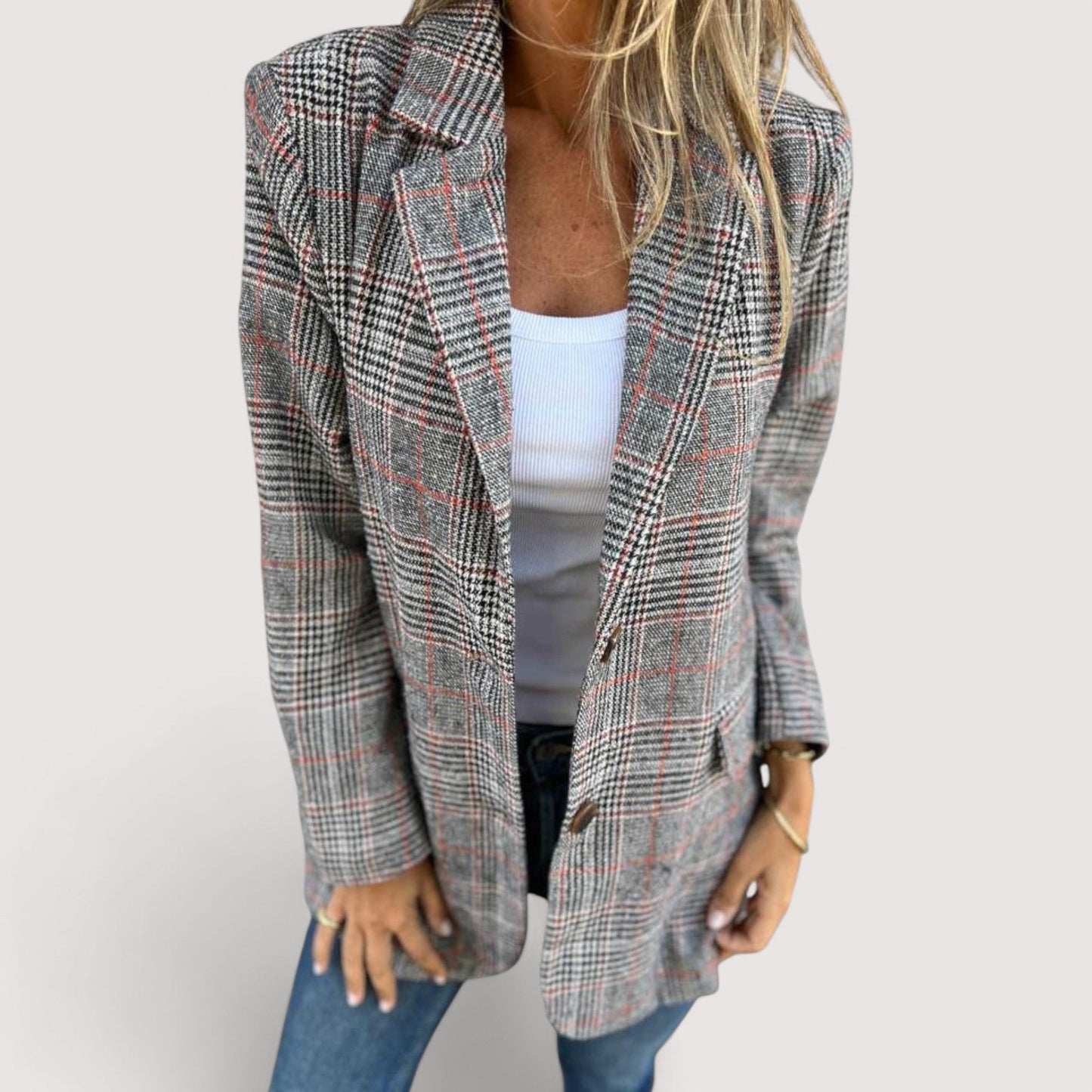 Vera | Tiziana - Lässiger kariert Blazer