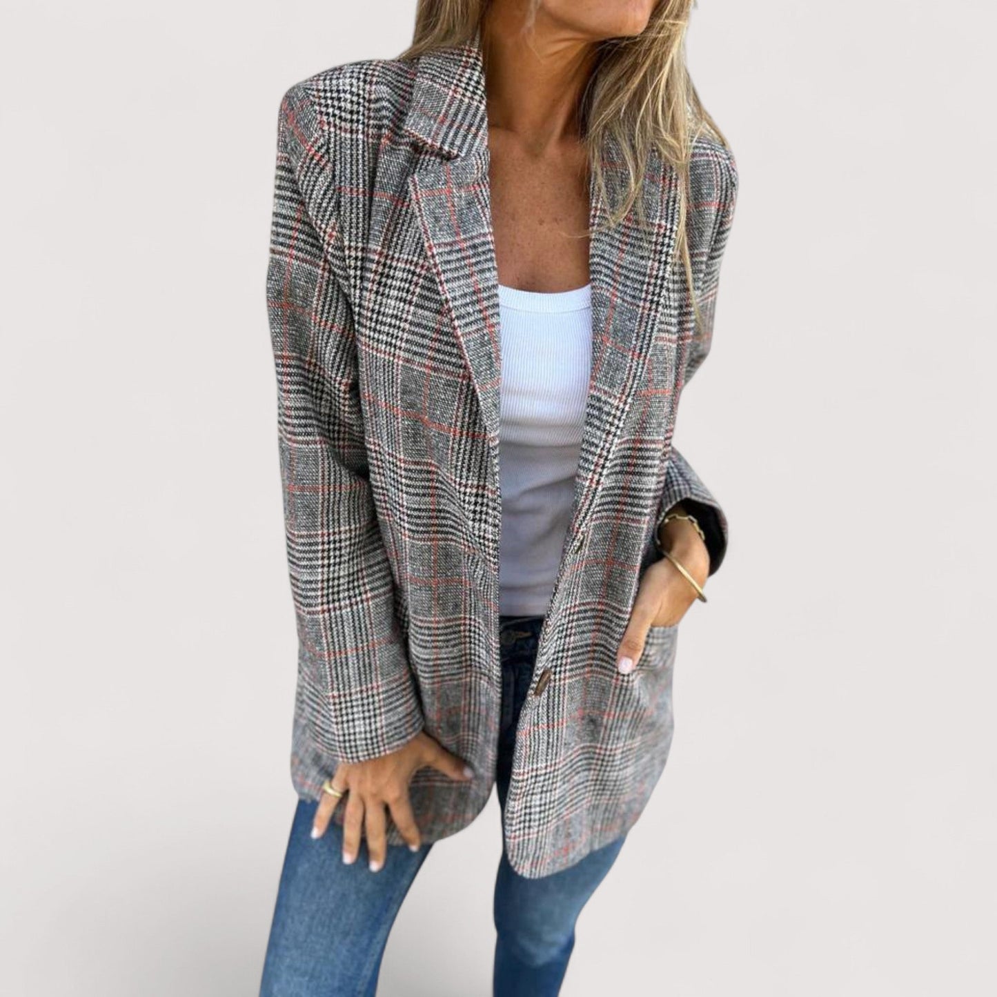 Vera | Tiziana - Lässiger kariert Blazer
