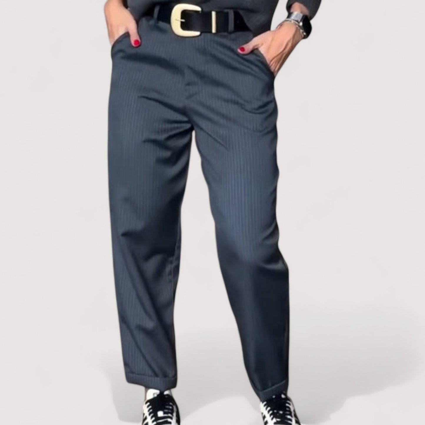 Vera | Bianca - Gestreifte Anzughose