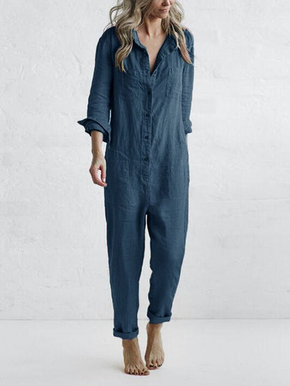 Jumpsuit mit Eleganz und Stil – Langärmeliges Design für Frauen