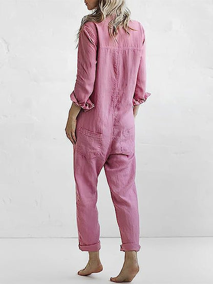 Jumpsuit mit Eleganz und Stil – Langärmeliges Design für Frauen